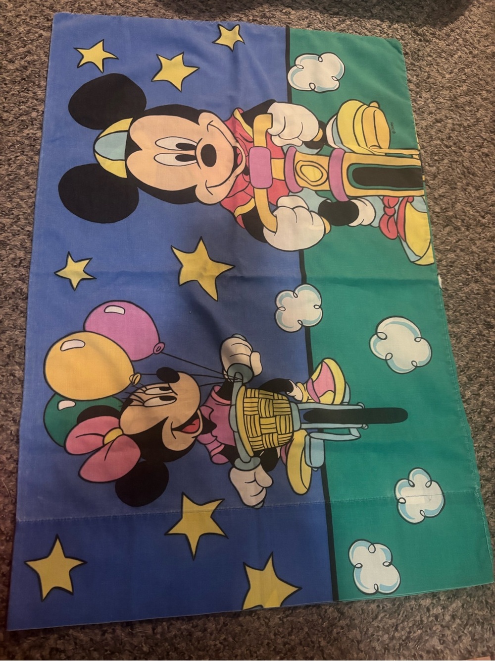 Vintage Mickey & Minnie Pillowcase